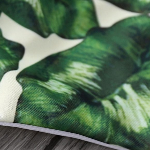 ✨Peach Pink Tropical Palm Leaf Tahiti Bikini Set ✨ - Picture 6 of 8